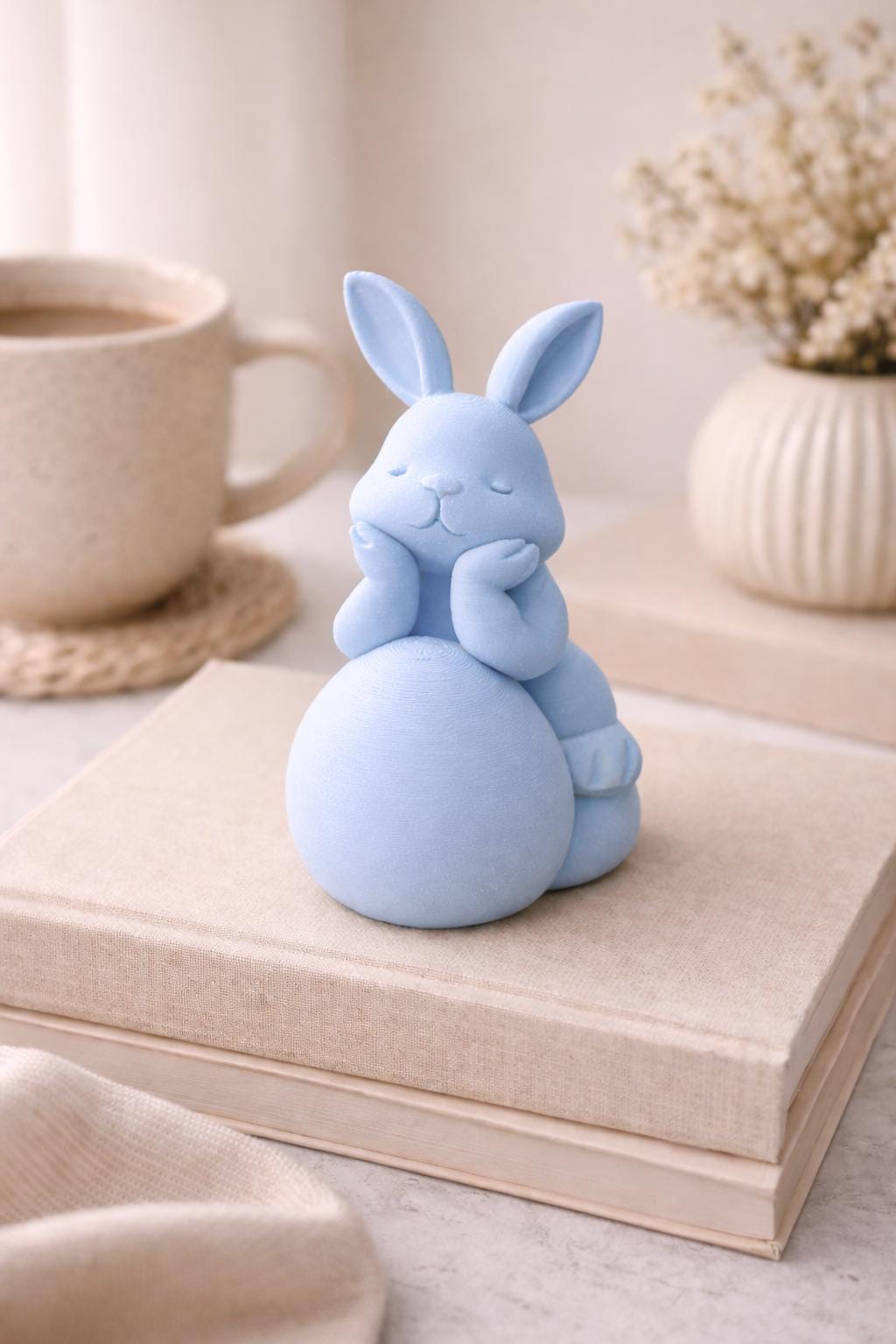 Easter Bunny Figurine | Rabbit Decor | Spring Home Decoration | Minimalist Bunny Ornament | Easter Gift Idea