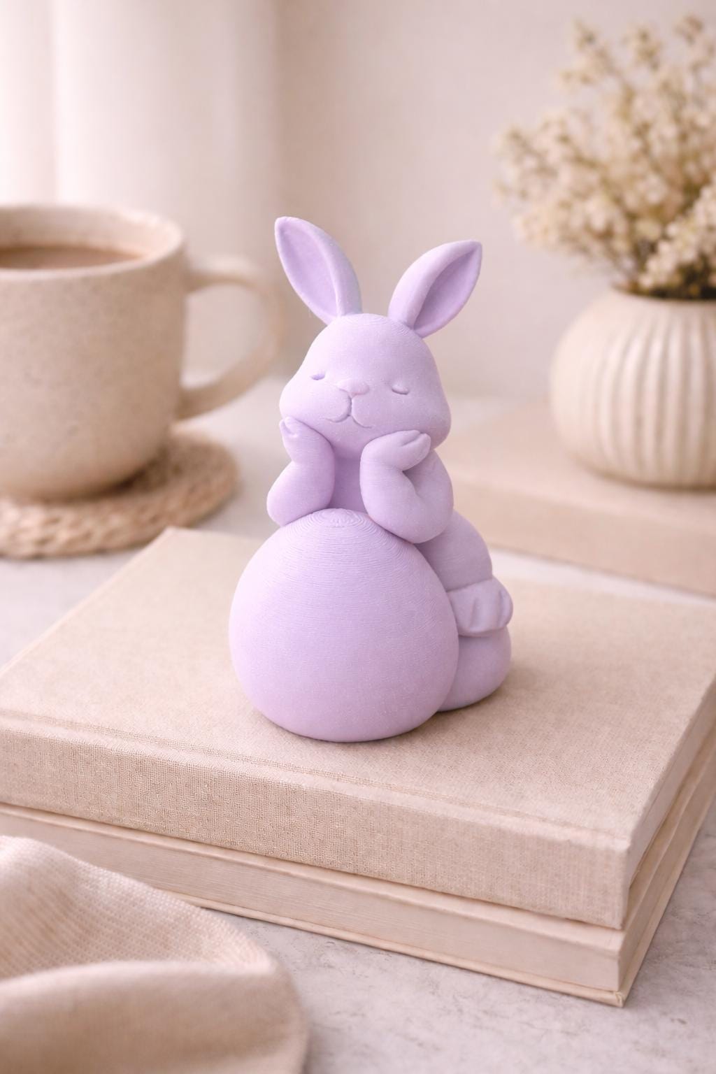 Easter Bunny Figurine | Rabbit Decor | Spring Home Decoration | Minimalist Bunny Ornament | Easter Gift Idea