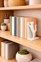 Cat Bookend | Minimalist Book Holder | Modern Shelf Decor | Desk Book Support