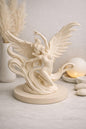 Angel Statue Decor | Winged Angel Sculpture | Heavenly Home Accent | Memorial & Spiritual Gift