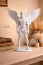 Male Angel Statue | Winged Warrior Sculpture | Gothic & Shelve Decor Gift