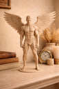 Male Angel Statue | Winged Warrior Sculpture | Gothic & Shelve Decor Gift