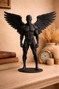 Male Angel Statue | Winged Warrior Sculpture | Gothic & Shelve Decor Gift