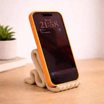 Modern Phone Stand | Desk Phone Holder | Minimalistic iPhone Stand | Smartphone Holder for Nightstand, Office or Bedside