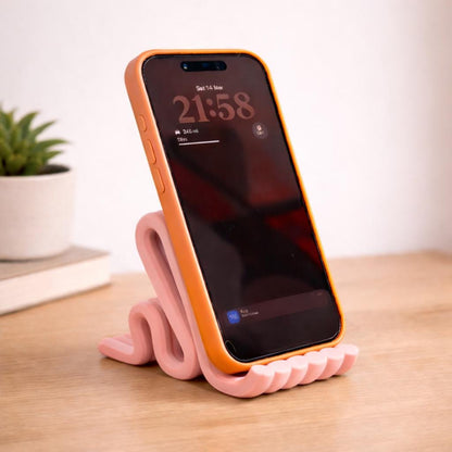 Modern Phone Stand | Desk Phone Holder | Minimalistic iPhone Stand | Smartphone Holder for Nightstand, Office or Bedside