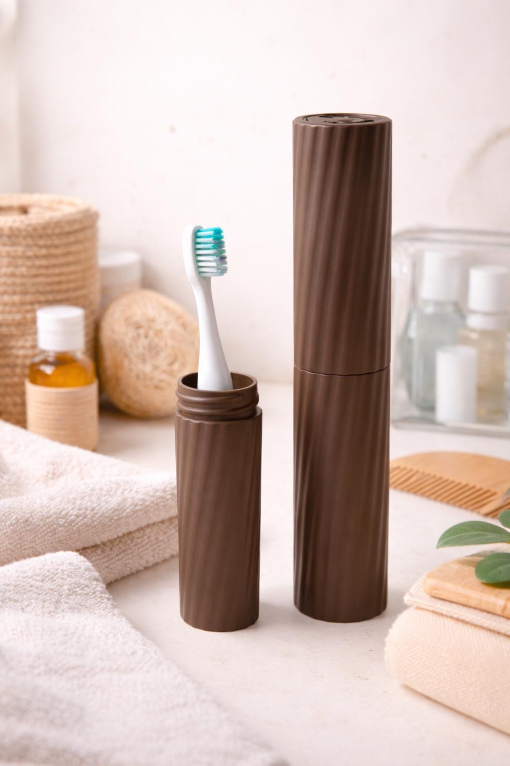 Travel Toothbrush Holder | Portable Toothbrush Case | Bathroom Storage