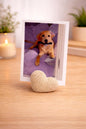 Heart Photo Holder | Picture Stand for Desk | Wedding and Couple Gift | Modern Display for Home Decor