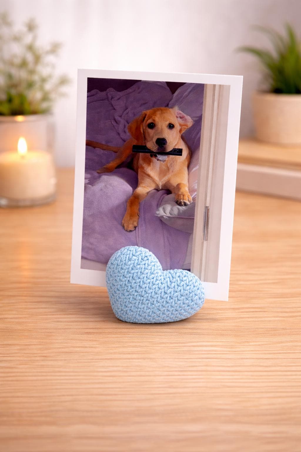 Heart Photo Holder | Picture Stand for Desk | Wedding and Couple Gift | Modern Display for Home Decor