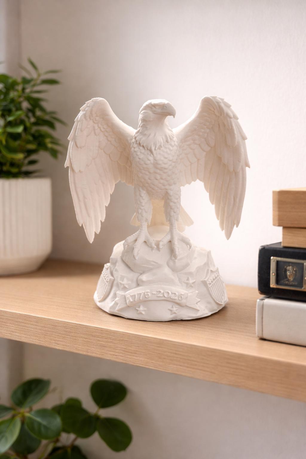 Eagle Statue | 4th of July Decor | American Ornament | USA Independence Day Shelf Decor | 1776 Eagle Figurine