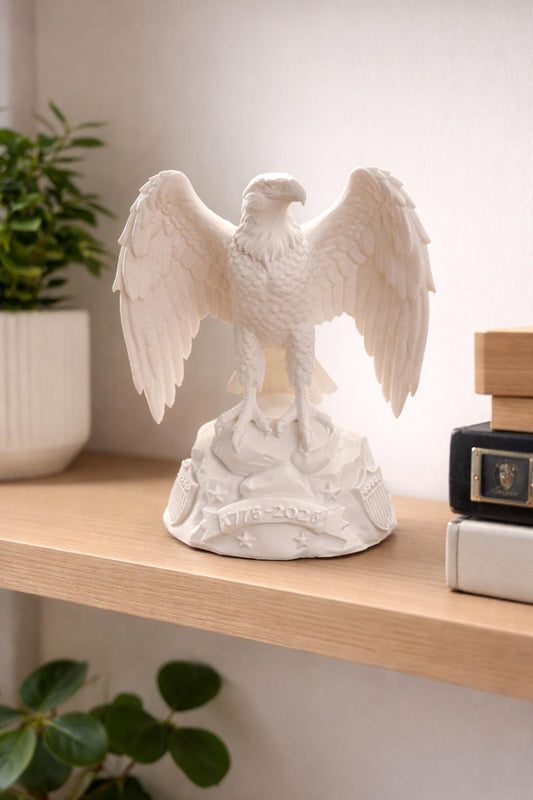 Eagle Statue | 4th of July Decor | American Ornament | USA Independence Day Shelf Decor | 1776 Eagle Figurine