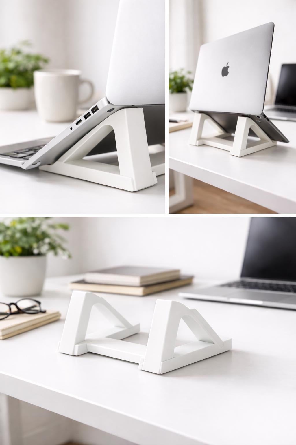 Laptop Stand for Desk | Minimalist Laptop Holder | Modern Home Office Accessory