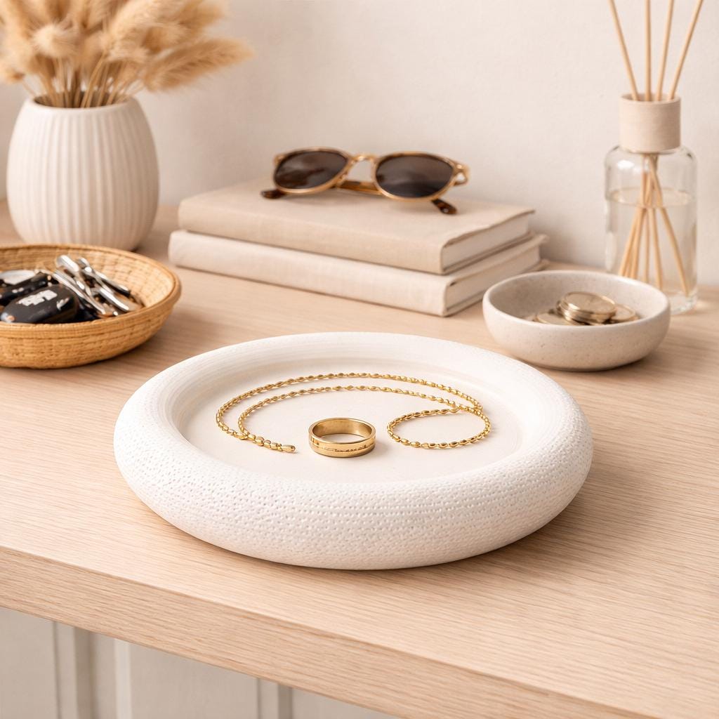 Jewellery Tray | Minimalist Ring Dish | Vanity Catchall Tray | Aesthetic Trinket Dish | Modern Home Decor