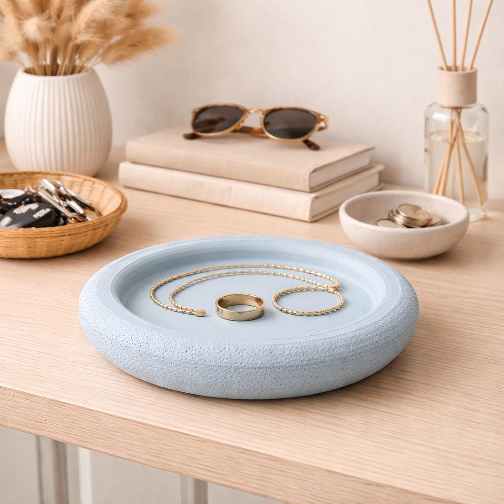 Jewellery Tray | Minimalist Ring Dish | Vanity Catchall Tray | Aesthetic Trinket Dish | Modern Home Decor