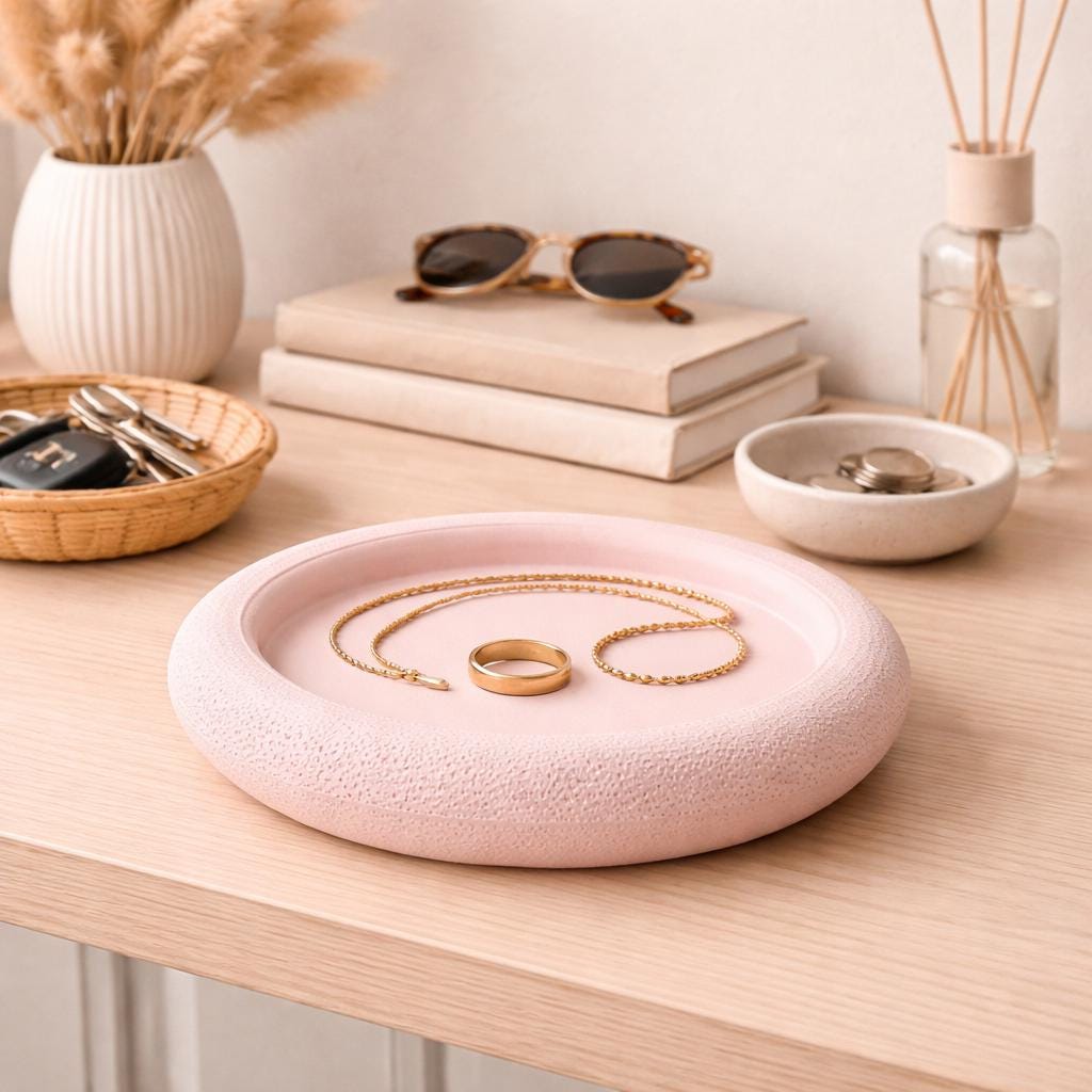 Jewellery Tray | Minimalist Ring Dish | Vanity Catchall Tray | Aesthetic Trinket Dish | Modern Home Decor
