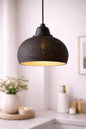 Textured Pendant Lampshade | Modern Ceiling Light Shade | Neutral Hanging Lamp Shade | Minimalist Home Lighting Decor