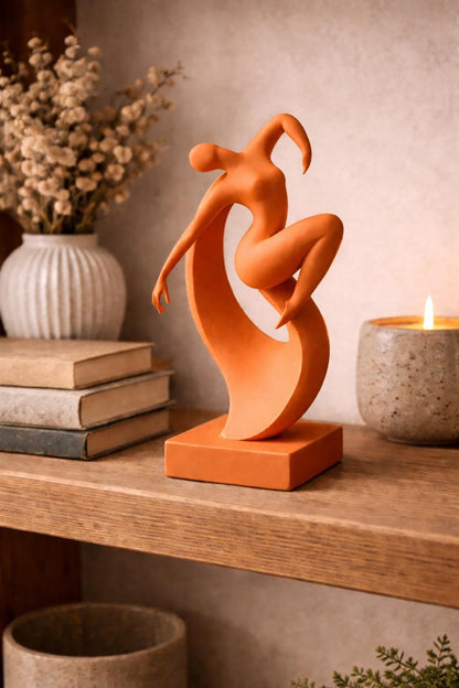 Abstract Woman Sculpture | Minimalist Female Figurine Decor | Modern and Elegant Home Decor