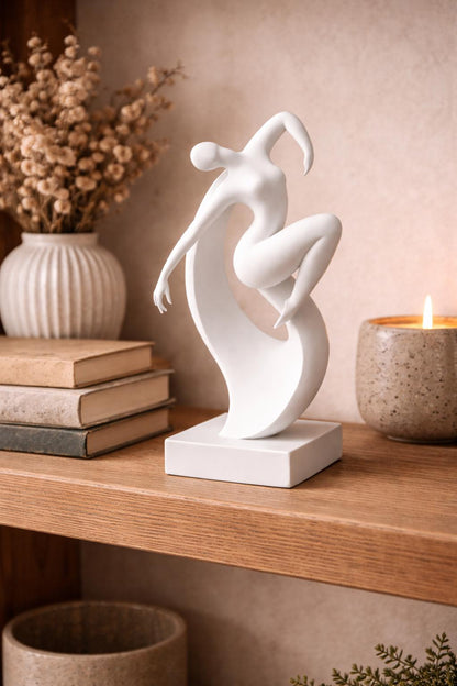 Abstract Woman Sculpture | Minimalist Female Figurine Decor | Modern and Elegant Home Decor