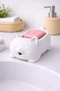 Cat Soap Holder | Minimalist Draining Dish | Cat Lover Bathroom Accessory | New Home Gift