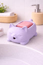 Cat Soap Holder | Minimalist Draining Dish | Cat Lover Bathroom Accessory | New Home Gift