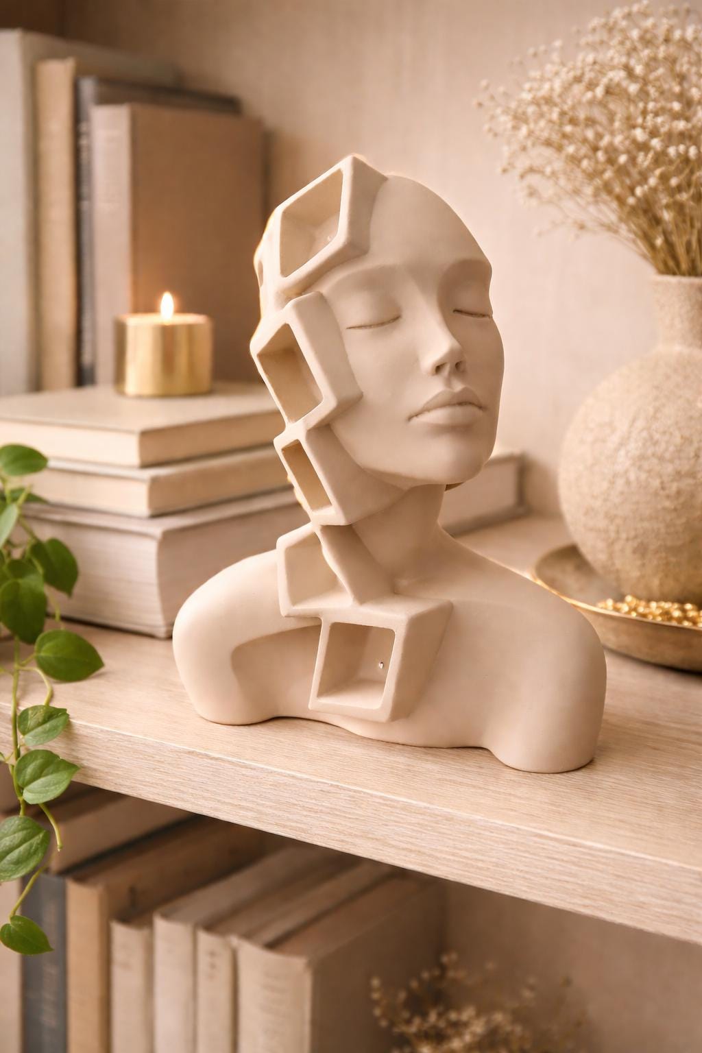 Modern Woman Statue | Abstract Female Figure Decor | Minimalist Shelf Decor Idea | Housewarming Gift