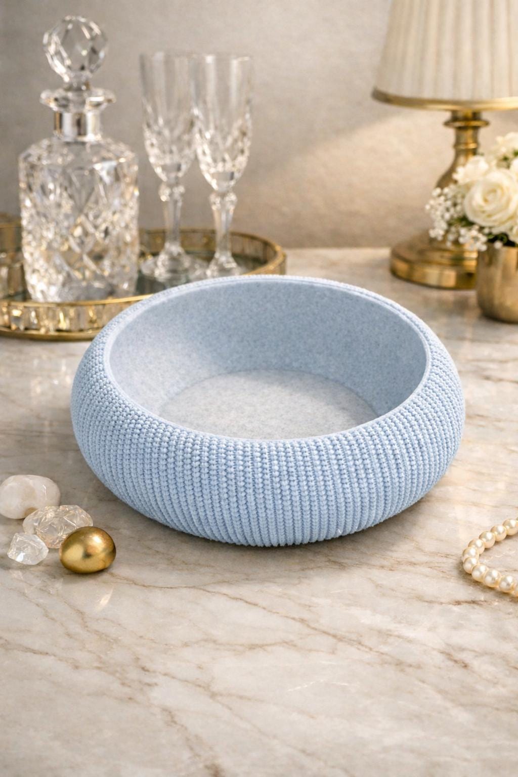 Textured Bowl | Modern Decorative Catchall Bowl | Minimalist Home Decor | Elegant Trinket Dish