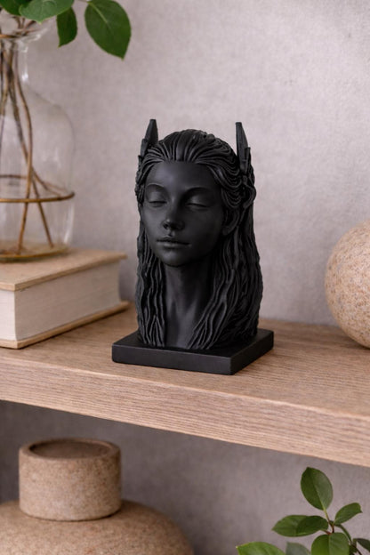 Greek Goddess Statue | Calm Female Sculpture | Modern Home and Shelve Decor | Gift for Her