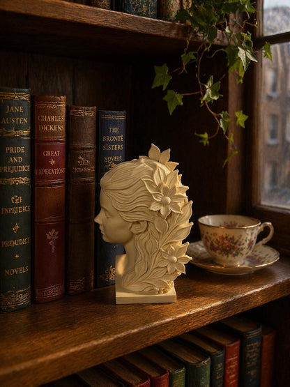 Greek Goddess Statue | Calm Female Sculpture | Modern Home and Shelve Decor | Gift for Her