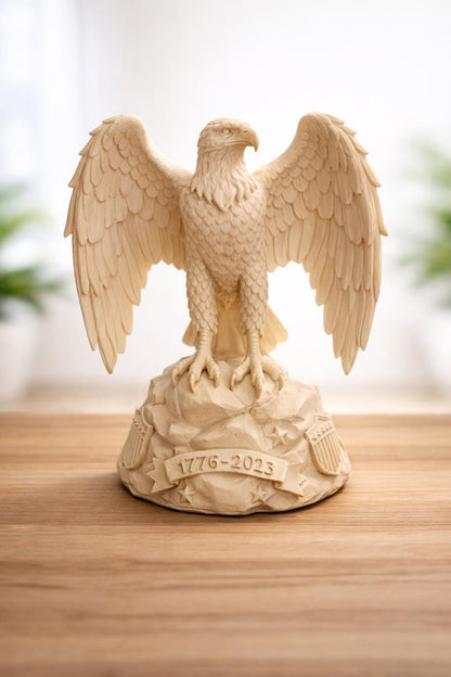 Eagle Statue | 4th of July Decor | American Ornament | USA Independence Day Shelf Decor | 1776 Eagle Figurine