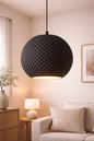 Modern Round Lampshade | Geometric Pendant Shade | Minimalist Ceiling Light Shade | Faceted Lamp Cover | Contemporary Home Decor