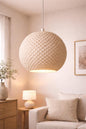 Modern Round Lampshade | Geometric Pendant Shade | Minimalist Ceiling Light Shade | Faceted Lamp Cover | Contemporary Home Decor