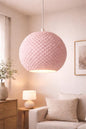 Modern Round Lampshade | Geometric Pendant Shade | Minimalist Ceiling Light Shade | Faceted Lamp Cover | Contemporary Home Decor