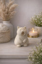 Yawning Cat Figurine | Cat Lover Gift | Minimal Home Decor | Desk Accessory