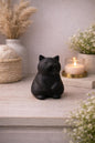 Yawning Cat Figurine | Cat Lover Gift | Minimal Home Decor | Desk Accessory