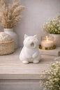 Yawning Cat Figurine | Cat Lover Gift | Minimal Home Decor | Desk Accessory