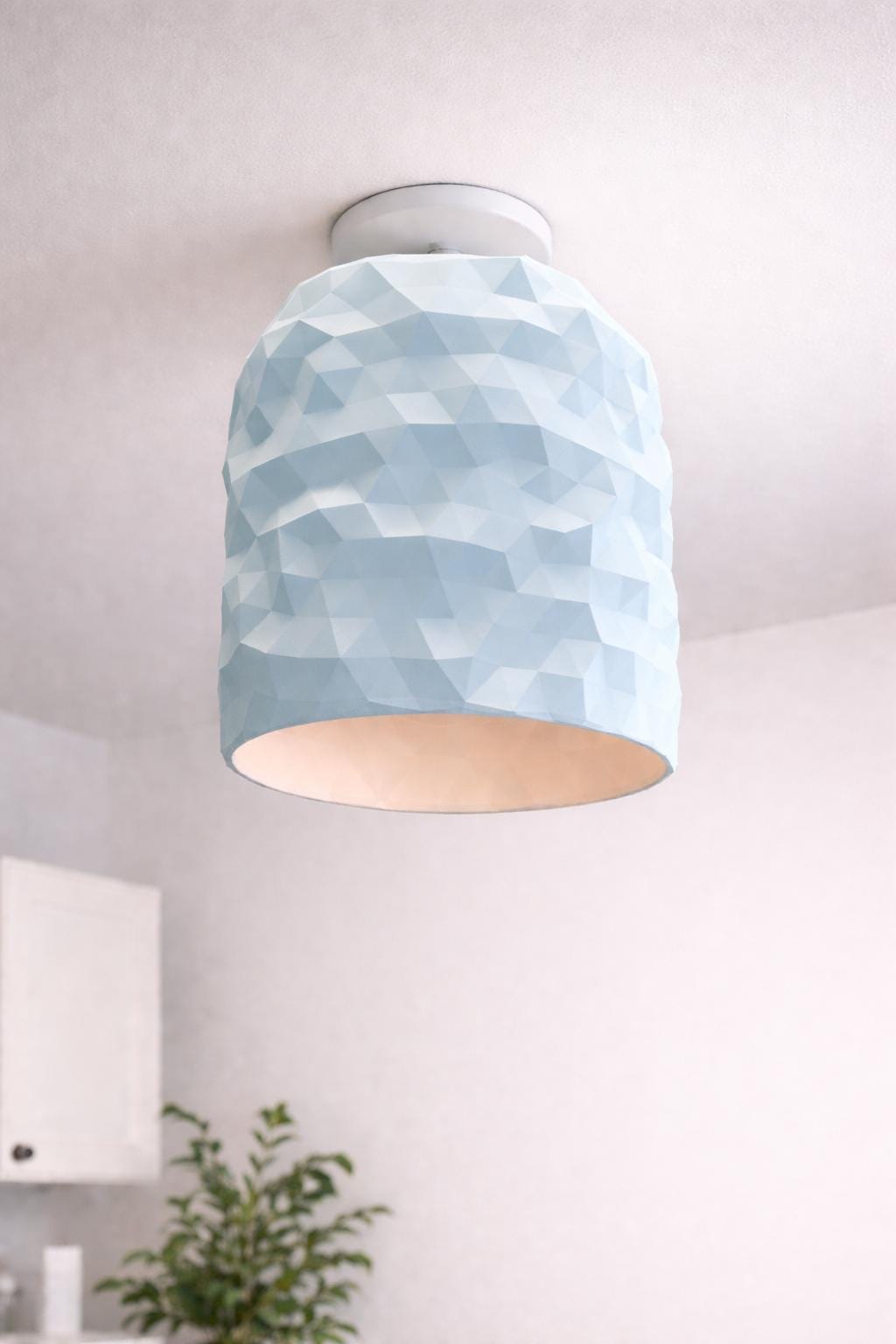 Geometric Lampshade | Modern Pendant Light Shade | Minimalist Ceiling Decor