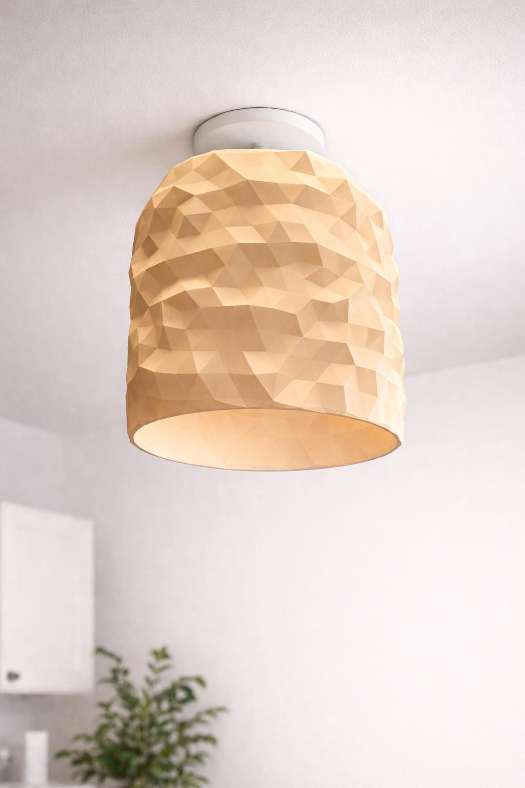 Geometric Lampshade | Modern Pendant Light Shade | Minimalist Ceiling Decor