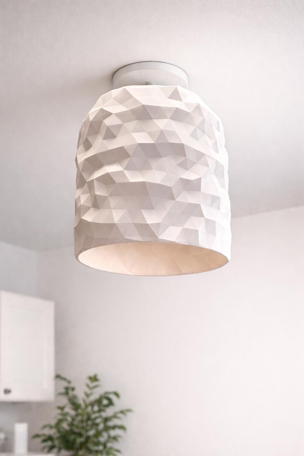 Geometric Lampshade | Modern Pendant Light Shade | Minimalist Ceiling Decor