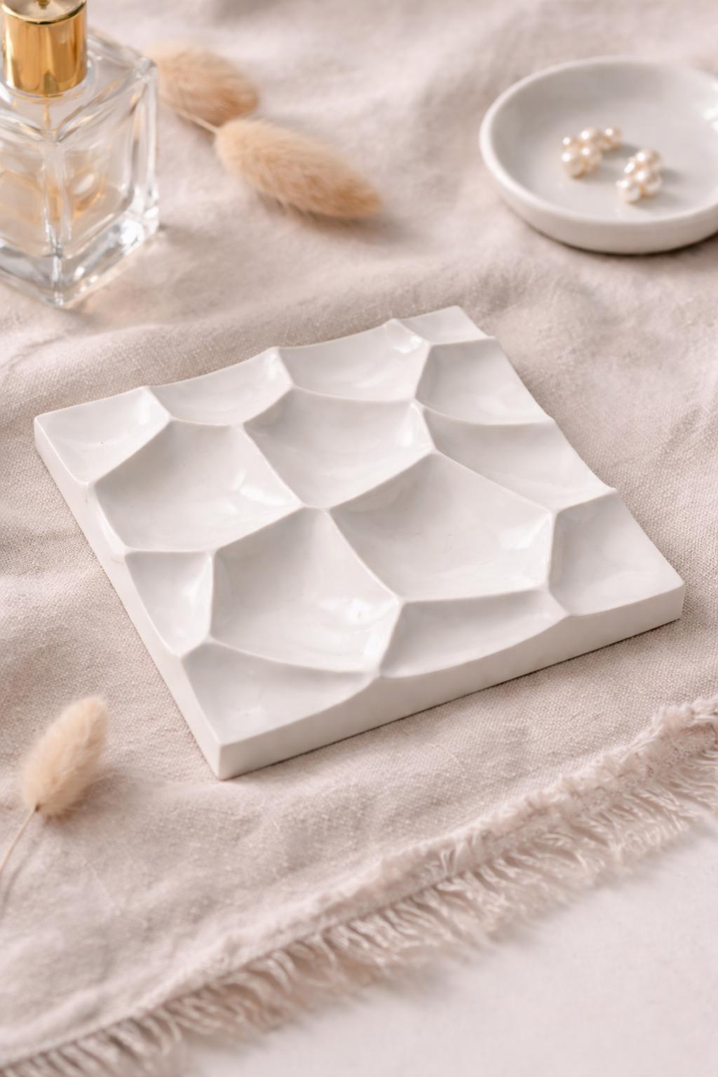 Jewellery Organiser | Ring Holder Tray | Vanity Jewellery Storage | Gift for Her