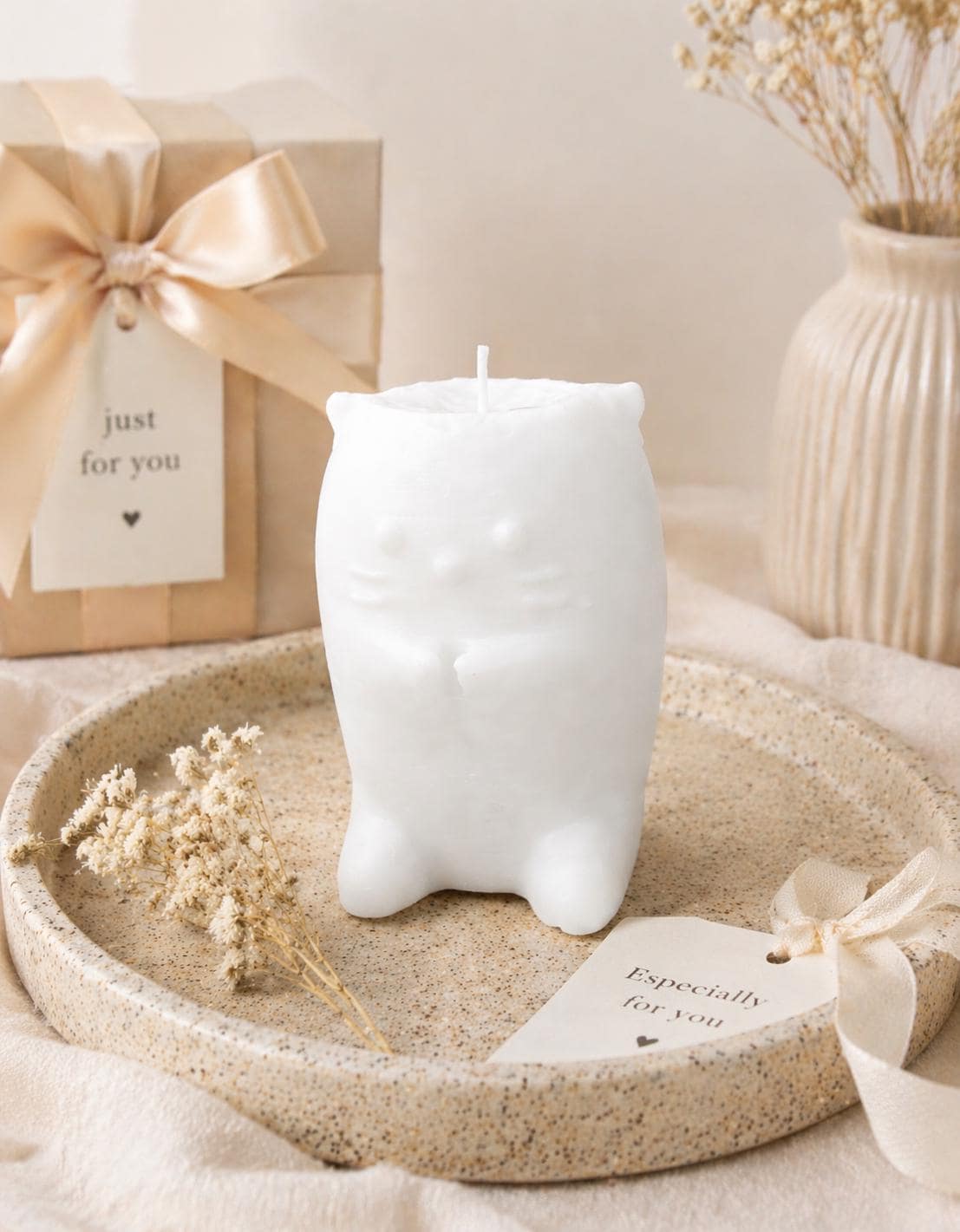 Cat Candle | Soya Wax Animal Candle | Cozy Home Decor | Modern Pet Lover Gift