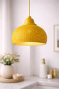 Textured Pendant Lampshade | Modern Ceiling Light Shade | Neutral Hanging Lamp Shade | Minimalist Home Lighting Decor