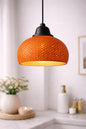 Textured Pendant Lampshade | Modern Ceiling Light Shade | Neutral Hanging Lamp Shade | Minimalist Home Lighting Decor