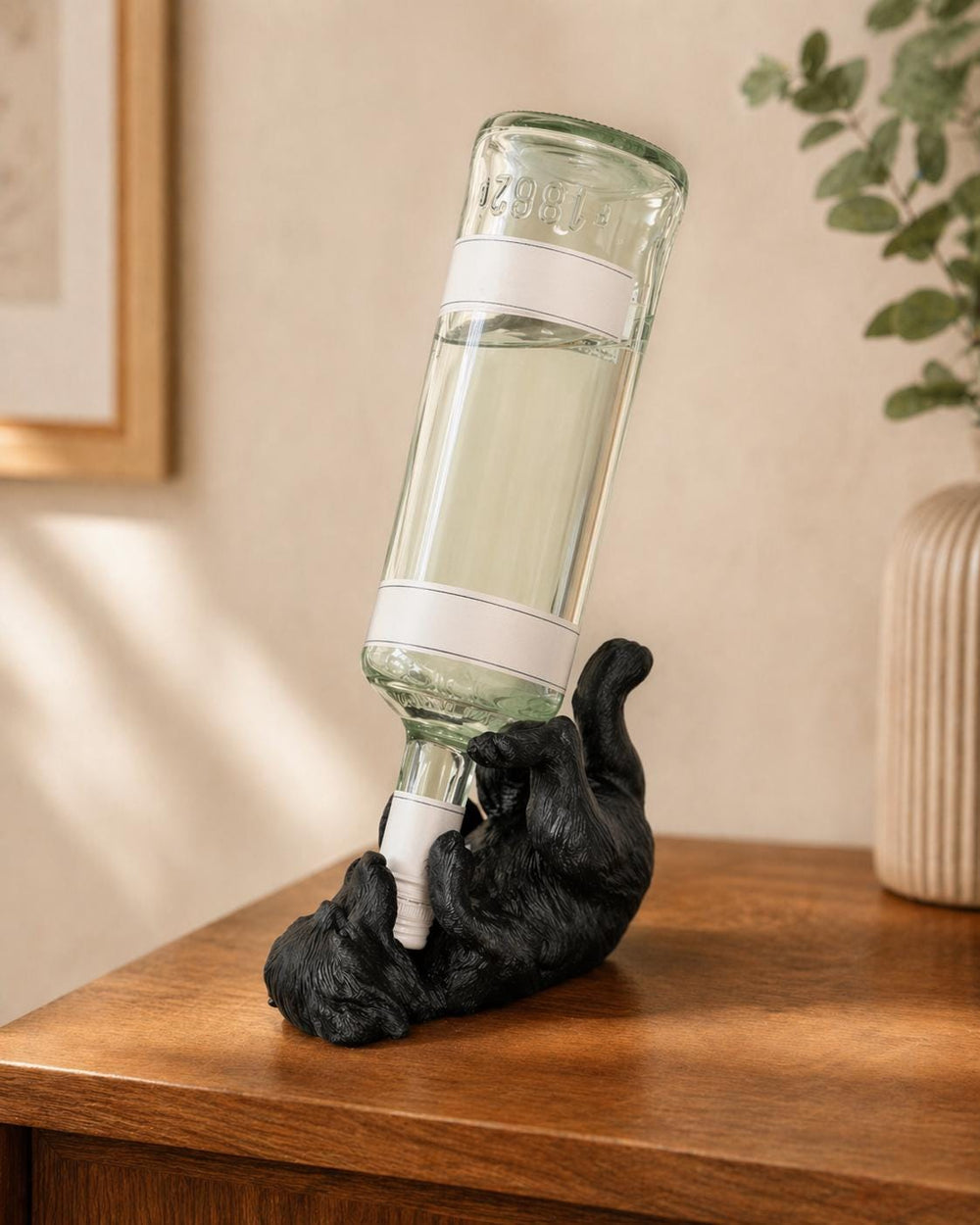 Dog Wine Bottle Holder | Alcohol Bottle Stand | Bar Decor | Novelty Wine Rack | Gift for Dog Lovers