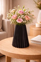 Modern Decorative Vase | Minimalist Ribbed Vase | Housewarming Gift