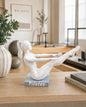 Woman Sculpture | Fitness Studio Decor | Yoga & Pilates Gift | Wellness Figurine | Exercise Room Decoration