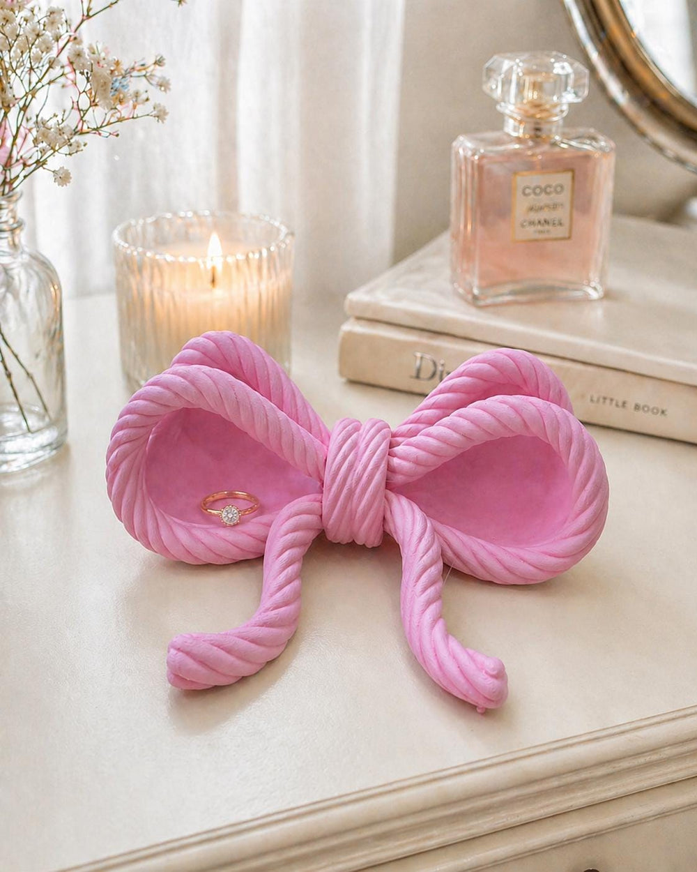 Bow Jewellery Tray | Coquette Ring Holder | Trinket Dish for Jewellery | Gift for Her