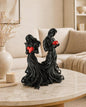 Lovers Statue with Hearts | Romantic Couple Sculpture | Couple Gift | Anniversary Gift | Valentine Decor | Unique Home Decor