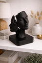 Dual Face Sculpture | Abstract Greek Face Statue | Modern Home and Shelve Decor