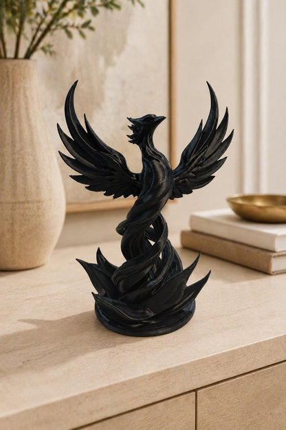 Phoenix Statue | Mythical Bird Figurine | Fantasy Home Decor | Statement Shelf Decor | Housewarming Gift