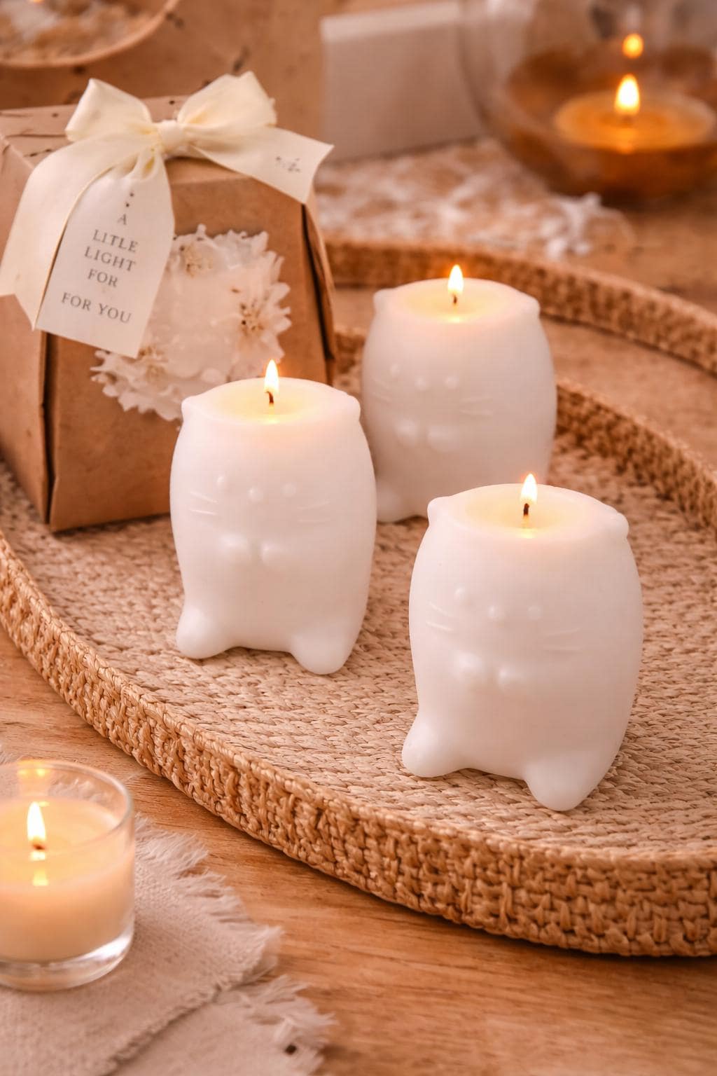 Cat Candle | Soya Wax Animal Candle | Cozy Home Decor | Modern Pet Lover Gift