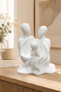 Family Statue Decor | Abstract Family Sculpture | Parent and Chill | Meaningful Gift | Shelf Styling